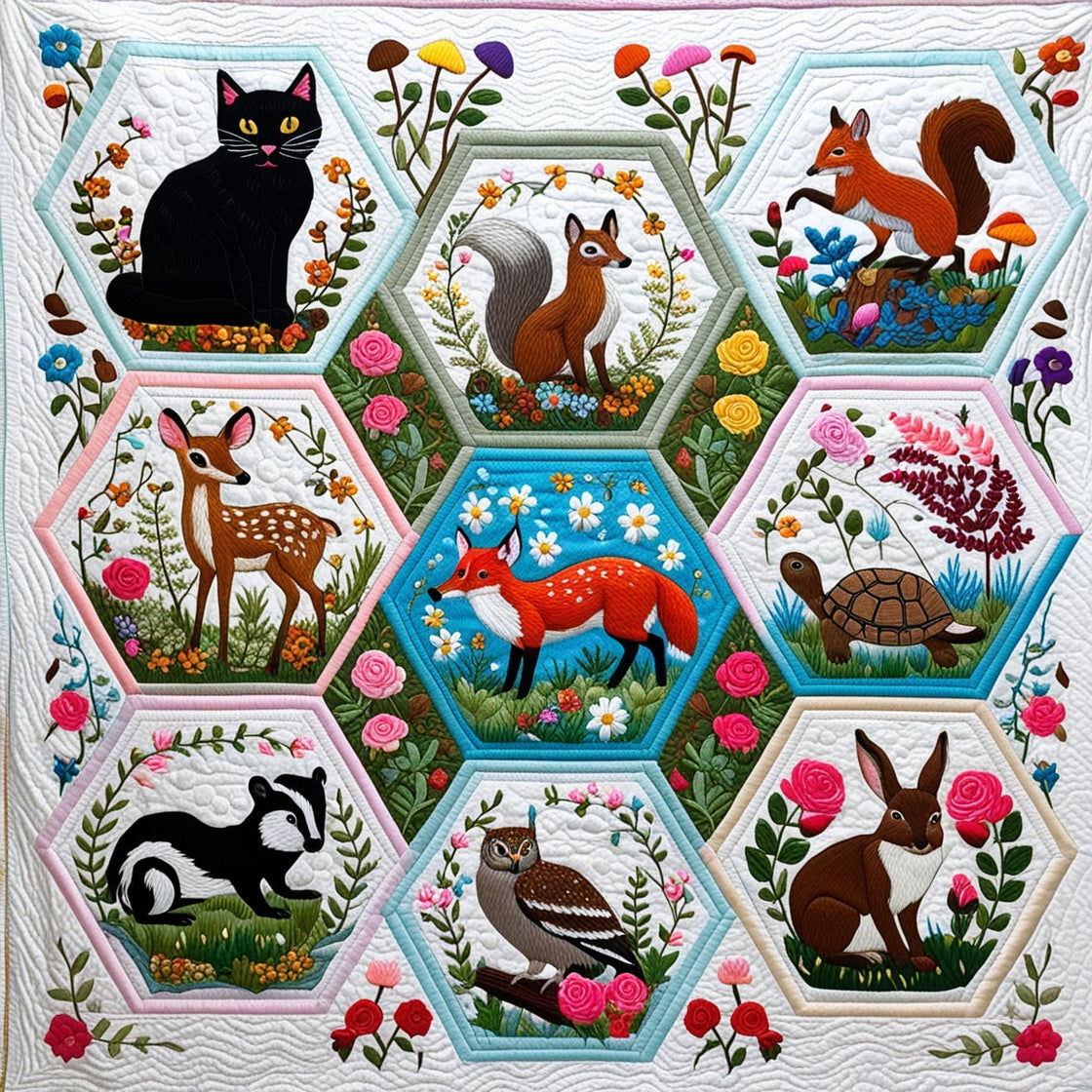 Woodland Whimsy NTA151024367 Quilt Blanket