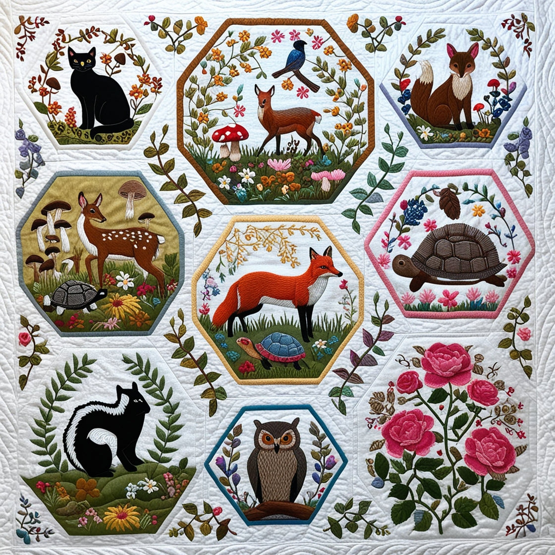 Woodland Whimsy NTA151024370 Quilt Blanket