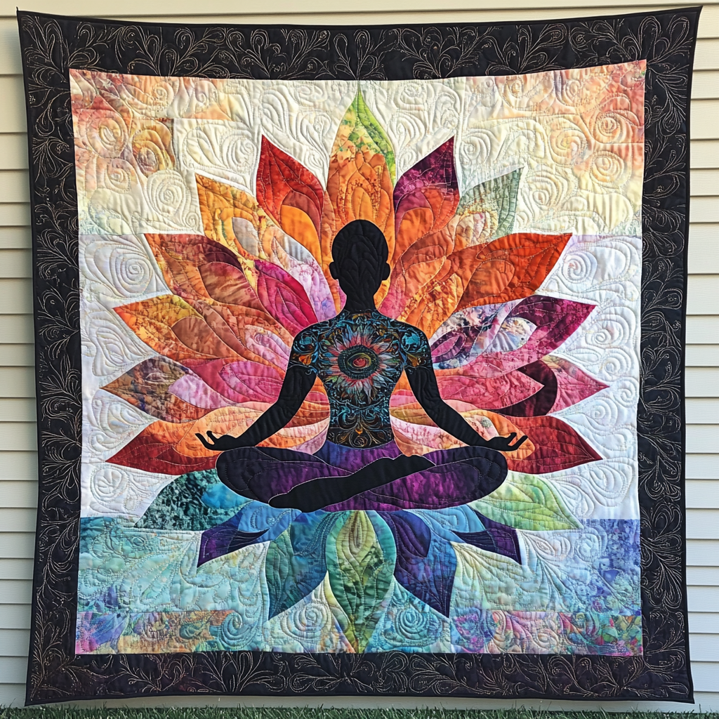 Yoga Meditation DAI311024390 Quilt Blanket