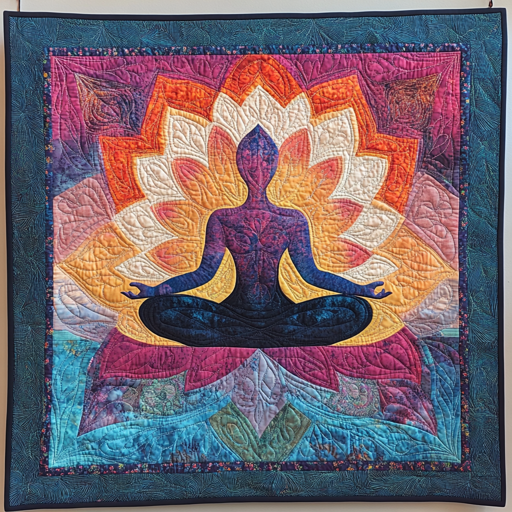 Yoga Meditation DAI311024391 Quilt Blanket